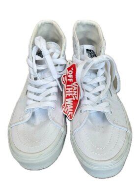 NWT Vans Sk8-Hi Wide True White High Top Sneakers Size 6 - Women